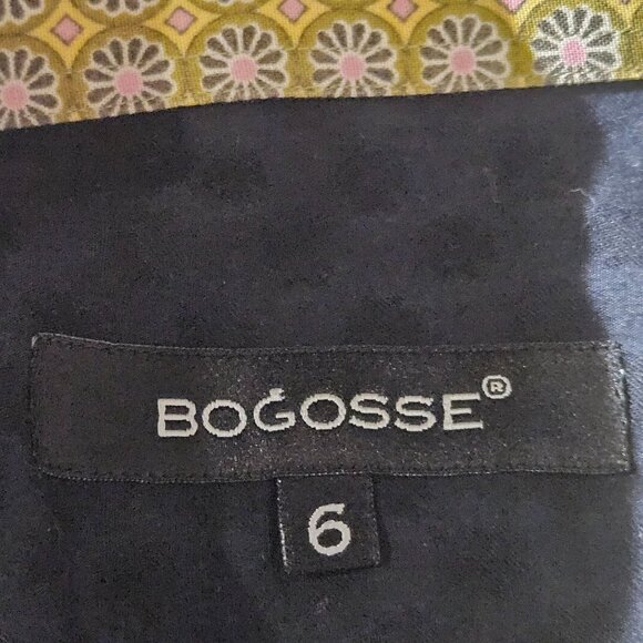 Bogosse Men’s Button Down Shirt Navy 6 Quiet Luxury Dark Academia Minimalist - Picture 4 of 13